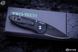 ProTech Sprint Automatic Folding Knife Black Aluminum 1.95" Black Spear Point 2907