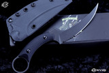Bastinelli Knives "Mako" Black G10 4" Dark Stonewash Serrated 