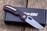 WingManEDC/Tom Mayo MTNT Mach 1 Red/Black G10 Front Flipper 2.9"