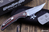 WingManEDC/John Barker "Ferus" Red CF Inlay Integral Framelock 3" M390