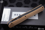 Benchmade Autocrat Automatic OTF Knife Tan G10 3.7" Black Dagger 3400BK-2