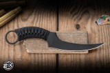 Bastinelli Knives "Mako" Cobra Wrap 4.5" Dark Stonewash