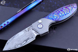 Alliance Designs "Mini Slim Pickins" Half Dress ZircuTi Flipper 2.8" Damasteel