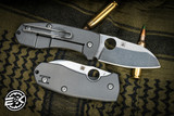 Spyderco Techno 2 Folding Knife Titanium 2.55" CTS-XHP Sheepsfoot Stonewash C158TIP2