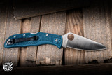 Spyderco Endela Lightweight Folder Knife Blue FRN 3.4" K390 Satin C243FPK390
