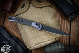Benchmade Auto Fact AXIS Lock Knife Carbon Fiber/Silver Aluminum 4.0" Black DLC 4170BK