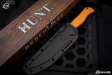 Benchmade Hunt Meatcrafter Orange Fixed Blade Hunting Knife 6.1" Beadblast Trailing Point 15500