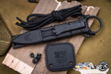 Benchmade Mini SOCP Fixed Blade Knife 2.2" 440C Spearpoint Black w/ Sheath 177BK