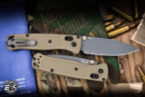 Benchmade Bugout AXIS Folding Knife Ranger Green 3.24" S30V Drop Point Gray 535GRY-1