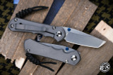 Chris Reeve Knives Small Inkosi Titanium Folding Knife 2.8" S45VN Tanto Stonewash