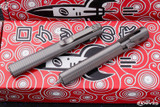D Rocket Designs Oval Shorty Bolt Action Pen Titanium 3.8"