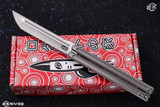 D Rocket Designs Parabellum Balisong Titanium (3.8" Satin)