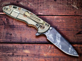 Rick Hinderer Knives XM-18 3.5? Spanto-Battle Field Pickup-FDE G10 RHK-23