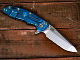 Rick Hinderer Knives XM-18 3.5? Spanto-Stonewash Blue-Black G10 RHK-71