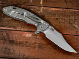 Rick Hinderer Knives XM-18 3.5? Bowie-Working Finish-Red G10 RHK-113