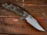 Rick Hinderer Knives XM-18 3.5? Bowie-Battle Bronze-OD Green G10 RHK-115