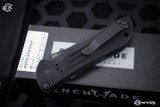 Benchmade Auto Stryker Automatic Folding Knife Black 3.6" Tanto Black Serrated 9101SBK