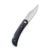 CIVIVI Rustic Gent Lockback Knife Black G10 Handle With Carbon Fiber Bolster (2.97" Satin D2) C914A