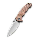 CIVIVI Hooligan Thumb Studs Knife Snakeskin Micarta Handle (2.98'' Satin D2) C913C