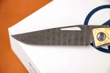 Chris Reeve Knives Mnandi Box Elder Inlay 2.75" Ladder Damascus