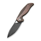 CIVIVI Anthropos Flipper Knife Black Stonewashed Copper Handle (3.25''Damascus) C903DS-3