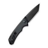 CIVIVI Brazen Flipper Knife Black G10 3.5" Tanto D2 Black Stonewash C2023C