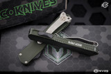 Heretic Knives Manticore S Green OTF 2.6" Tanto Battleworn H023-5A-GRN