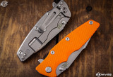 Rick Hinderer Knives Eklipse 3.5″ Orange Harpoon Spanto Stonewash