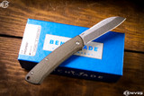 Benchmade Proper Slip Joint Folding Knife Micarta 2.8" Satin Sheepsfoot 319