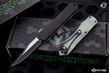 Heretic Knives Manticore S Jade G10 OTF 2.6" Black TT Bowie H022B-10A-JADE
