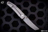 D Rocket Design  "AbOhlone" Carbon Fiber Knife 3" Vegas Forge Damascus