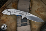 Rick Hinderer Knives XM-18 3.5" Slicer Folding Knife Blue G10, Stonewash