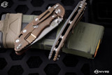 Rick Hinderer Knives XM-18 3.5" Slicer Knife Grey G10, Stonewash Bronze