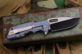 A2D Attn2Detail Mercantile Mark 1 "Medium Folder" Fat Carbon/Anodized Titanium "Caveman" Finish 3" Black (Preowned)