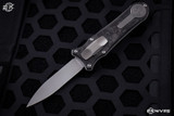 Hawk Knives Deadlock Model B Carbon Fiber 3.5" Blasted Single Edge