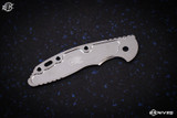 Rick Hinderer Knives XM-18 3.5" Skinny Textured Titanium Scale Stonewash