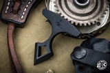 Toor Knives Thor's Hammer Push Dagger Black 2.5" 4140 Chromoly Steel w/ Kydex Sheath