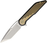 WE Knives Model 616 SW/Satin Black/Gold WE616L