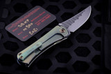 Borka Blades SBKF Green Titanium Satin Rock Grind (2021 USN G12 Show)