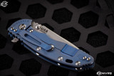 Rick Hinderer Knives XM-18 3.5" Spear Point Knife Grey G10, Battle Blue