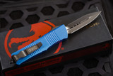 Microtech Troodon Blue OTF Automatic Knife 3" Dagger Black 138-1BL (Preowned)