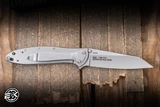 Kershaw Random Leek Assisted Flipper Knife Silver Stainless 3" 14C28N Reverse Tanto Bead Blast 1660R