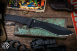 Spartan Blades Machai Fixed Blade Knife Black Micarta 6.6" Recurve Black