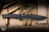 Spartan Blades Machai Fixed Blade Knife Black Micarta 6.6" Recurve Black