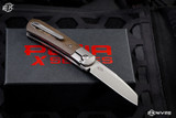 Enrique Pena X-Series Apache Kickstop Flipper Green Micarta 2.6" Satin