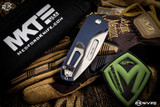 Medford Praetorian Swift Auto Folding Knife Blue 3.3" S35VN Tumbled Drop Point