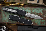 Microtech UTX-85 II Stepside OTF Automatic Knife 3" Dagger Apocalyptic Stonewash Serrated 232II-12APS