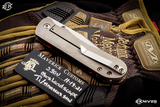 Maverick Customs "Pocket Bowie" Mars Landscape Fat Carbon Fiber 3.5" Satin