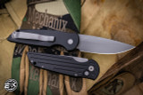 ProTech TR-3 Tactical Response Automatic Knife Black Milled Aluminum 3.5" 154CM Clip Point Bead Blast TR-3 