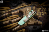 Maverick Customs "TinyPry" Antique Green Titanium Frag Pry Bar Bottle Opener 2.5"